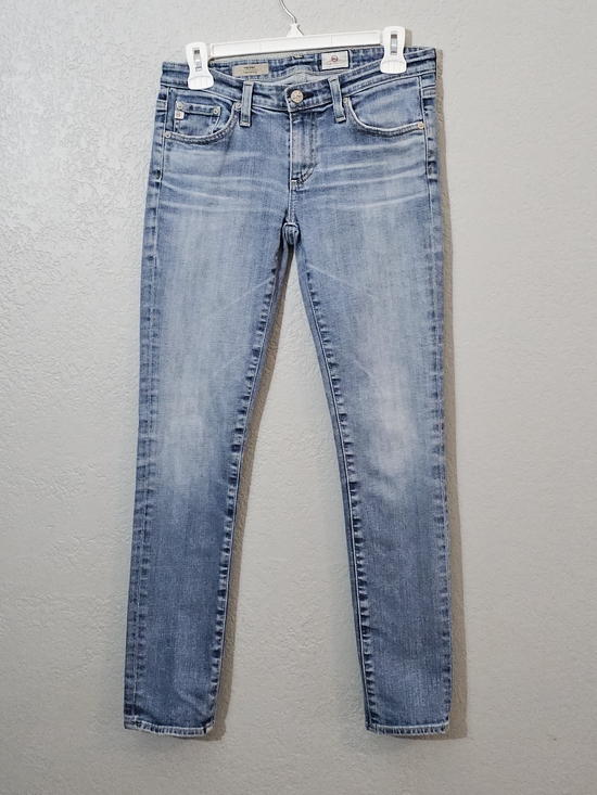 Ag Adriano Goldschmied Denim - AG Adriano Goldschmied The Stilt Cigarette Leg Light Wash Jeans Womens 26R Ankle